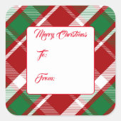 Stickers étiquette cadeau de vacances (Devant)