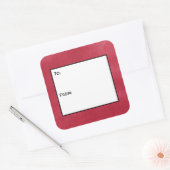 Stickers étiquette cadeau en verre rouge (Enveloppe)