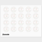 Stickers étiquette cadeau Festive Dot Holiday (Feuille)