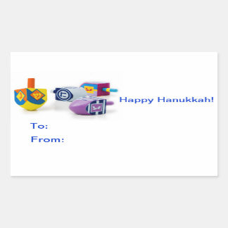Stickers Étiquette cadeau Hanoukka heureux