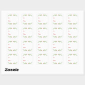 Stickers étiquette cadeau Holly Leaf (Feuille)