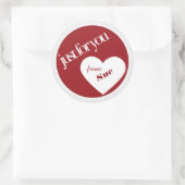 Stickers étiquette cadeau personnalisé (Sac)