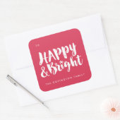 Stickers étiquette cadeau Red Happy and Bright Car (Enveloppe)