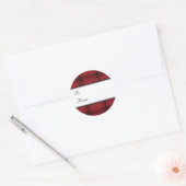 Stickers étiquette cadeau Red Plaid Holiday (Enveloppe)