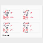 Stickers étiquette cadeau Snowflakes (Feuille)