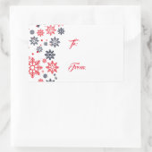 Stickers étiquette cadeau Snowflakes (Sac)