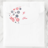 Stickers étiquette cadeau Snowflakes (Sac)