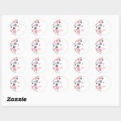 Stickers étiquette cadeau Snowflakes (Feuille)