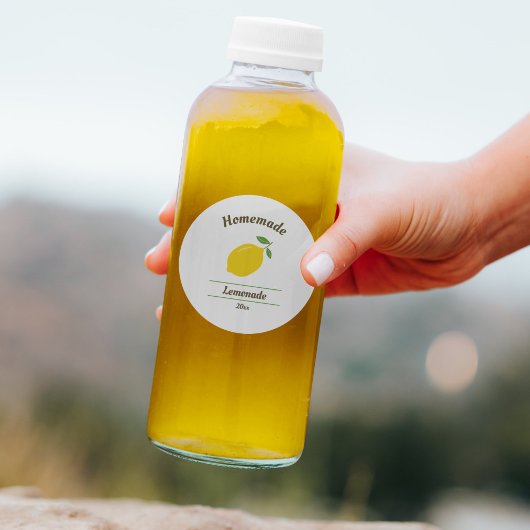 Stickers Étiquette citron pour la citronnelle ou l