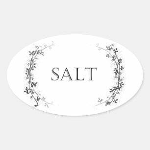 Stickers Étiquette Conteneur de sel Design Vin Cla