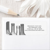 Stickers Étiquette de adresse Bouteilles à vin (En situation)