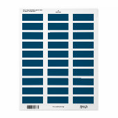 Stickers Étiquette de adresse Matte élégant (Feuille entière)
