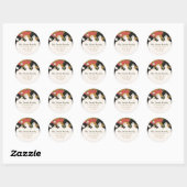 Stickers Étiquette de adresse trois dames (Feuille)