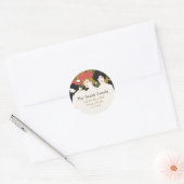 Stickers Étiquette de adresse trois dames (Enveloppe)