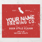 Stickers Étiquette de bière personnalisés (Étiquettes simples)