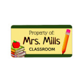 Stickers Étiquette de classe de la propriété ensei (Devant)