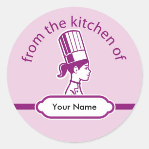 Stickers Étiquette de cuisine personnalisée