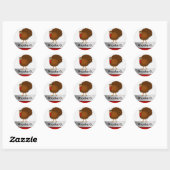 Stickers Étiquette de cuisine Thanksgiving (Feuille)