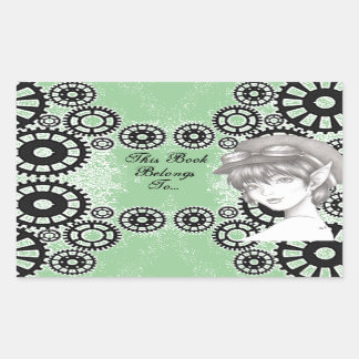 Stickers Étiquette de livre Steampunk Pixie