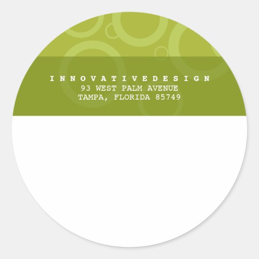 Stickers Étiquette de messagerie innovants (Devant)