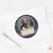 Stickers étiquette de nom de femme future rétro (Enveloppe)