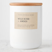 Stickers Étiquette de produit de bougie naturelle (Devant)