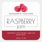 Stickers Étiquette de produit de confiture de fram (Devant)