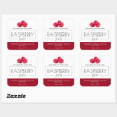 Stickers Étiquette de produit de confiture de fram (Feuille)