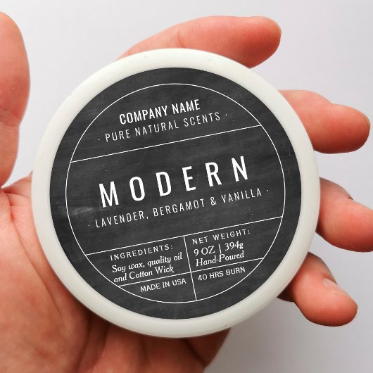 Stickers Étiquette de produits de chandelle maison