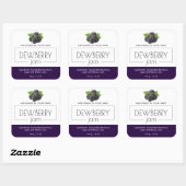 Stickers Étiquette de produits de confiture de fra (Feuille)