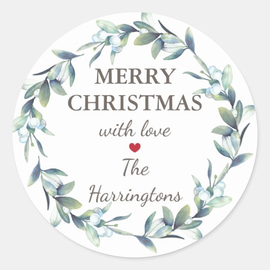 Stickers Étiquette Joyeux Noël (Devant)