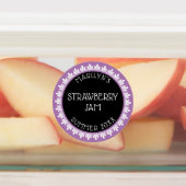 Stickers Étiquette Lavande, Noir et Blanc (Apposé)