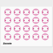 Stickers Étiquette Plutôt Rose Lacy Blank (Feuille)
