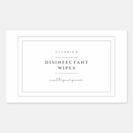 Stickers Étiquette pour désinfectant linges (Devant)