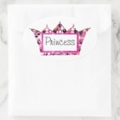 Stickers Étiquette "Princesse" Tiara (Sac)
