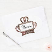 Stickers Étiquette "Queen" Tiara (Enveloppe)