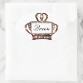 Stickers Étiquette "Queen" Tiara (Sac)