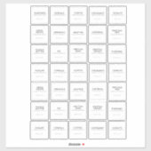Stickers Étiquettes (Feuille)