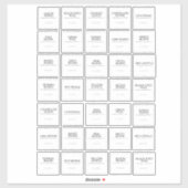 Stickers Étiquettes (Feuille)