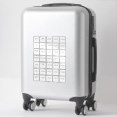 Stickers Étiquettes (Sur valise)