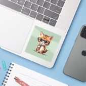 Stickers & Étiquettes (Ordinateur portable avec iPhone)