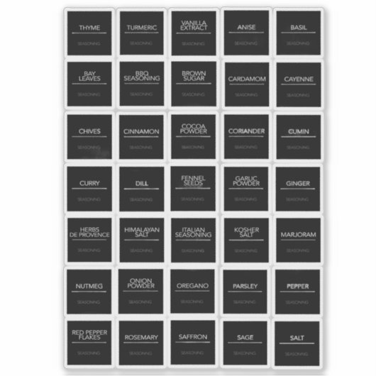 Stickers Étiquettes (Devant)