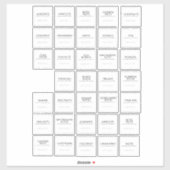 Stickers Étiquettes (Feuille)
