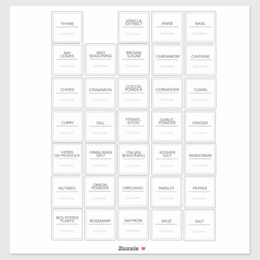 Stickers Étiquettes (Feuille)