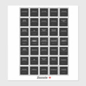 Stickers Étiquettes (Feuille)