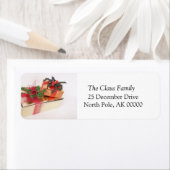 Stickers Étiquettes de adresse de Joyeux Vacances (En situation)