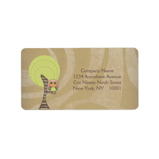 Stickers Étiquettes de adresse de la société Owl R