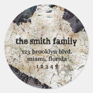 Stickers Étiquettes de adresse usés classiques