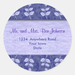 Stickers Étiquettes de adresse violets