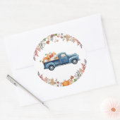 Stickers Étiquettes de Baby shower d'automne petit (Enveloppe)